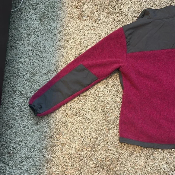 The North Face Denali Glacier fleece fuchsia gray full zip jacket Medium - Picture 6 of 8